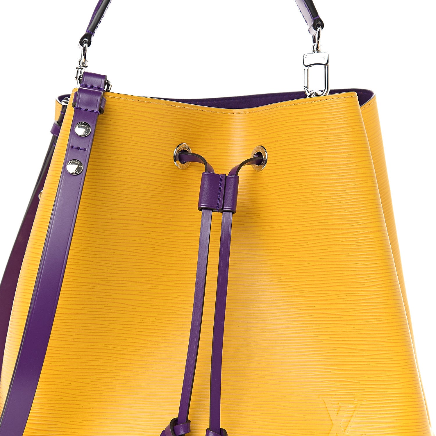 Louis Vuitton Epi NeoNoe MM Citron Violet 9 of 9