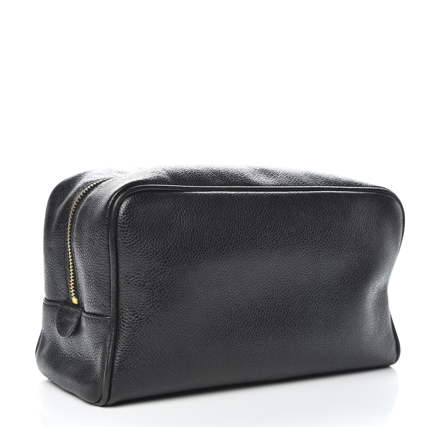 Chanel Caviar Timeless CC Cosmetic Pouch Bag Black 3 of 10