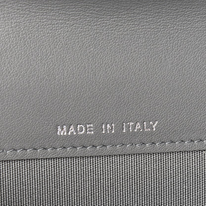 Chanel Lambskin Quilted Boy Card Holder Wallet Grey 6 of 7