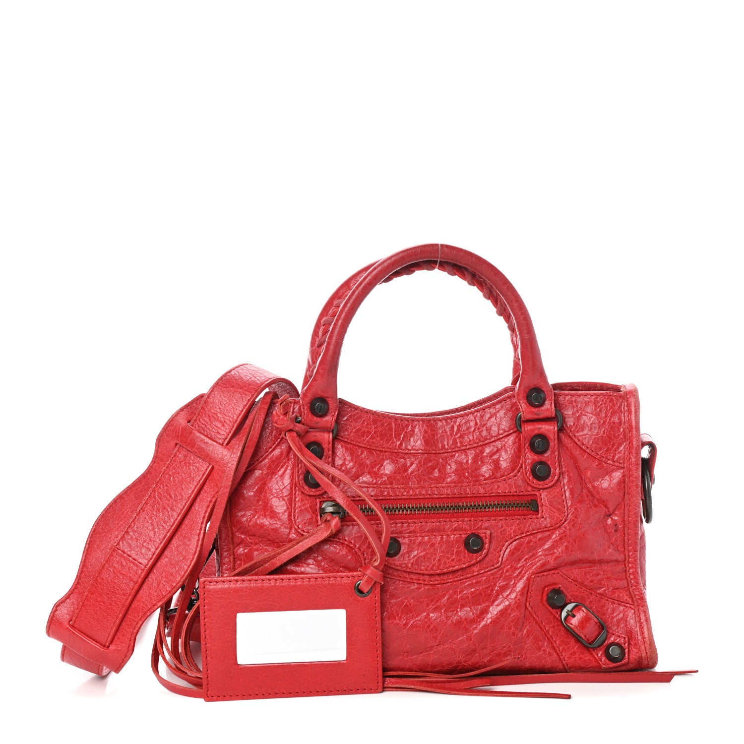 Balenciaga Agneau Classic Hardware Mini City Rouge Cardinal 1 of 8