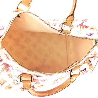 Louis Vuitton Watercolor Aquarelle Speedy 35 White 5 of 10