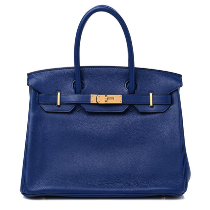 Hermes Taurillon Novillo Birkin 30 Bleu Saphir 1 of 12