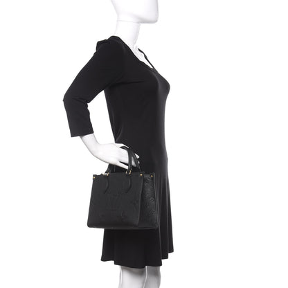Louis Vuitton Empreinte Monogram Giant Onthego PM Black 3 of 11