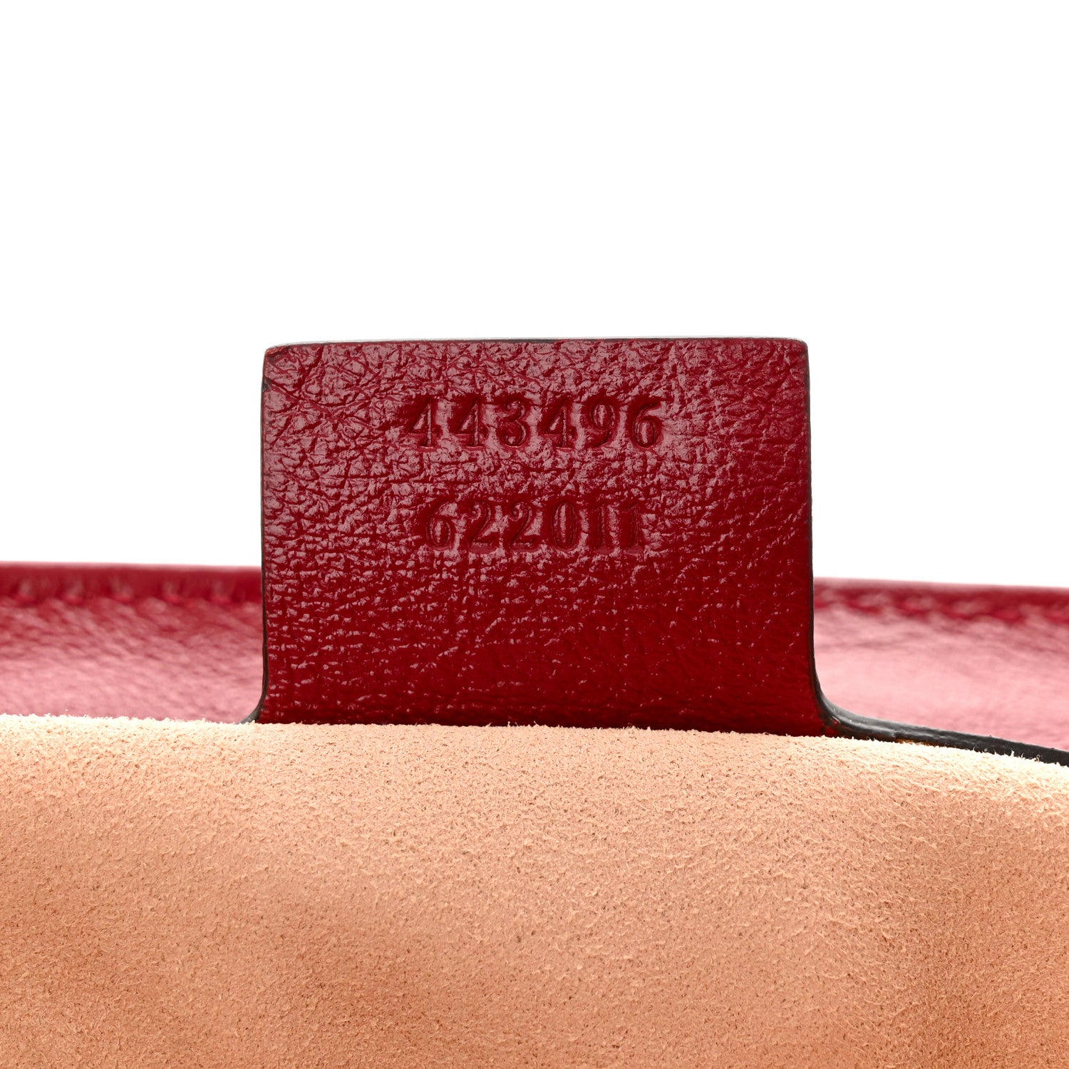 Gucci Monogram Azalea Calfskin Matelasse Diagonal Medium GG Marmont Shoulder Bag Beige Ebony New Cherry Red 7 of 11
