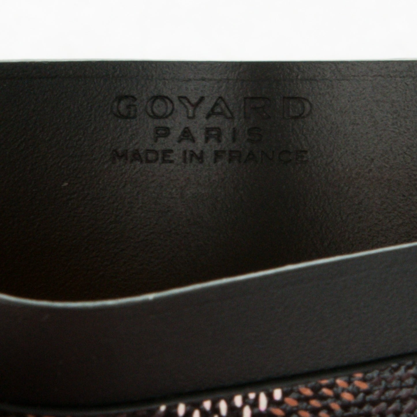 Goyardine Saint Sulpice Card Holder Black