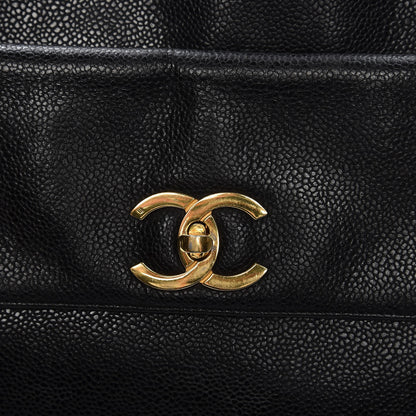 Chanel Caviar CC Shopper Tote Black 12 of 13