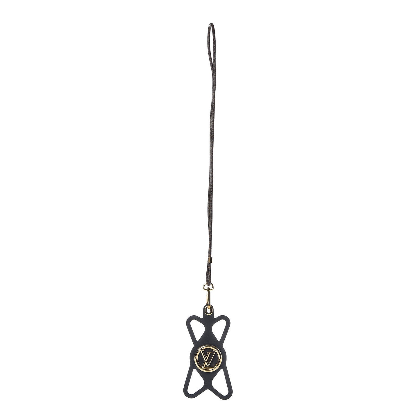 Monogram Silicone Louise Phone Holder Black