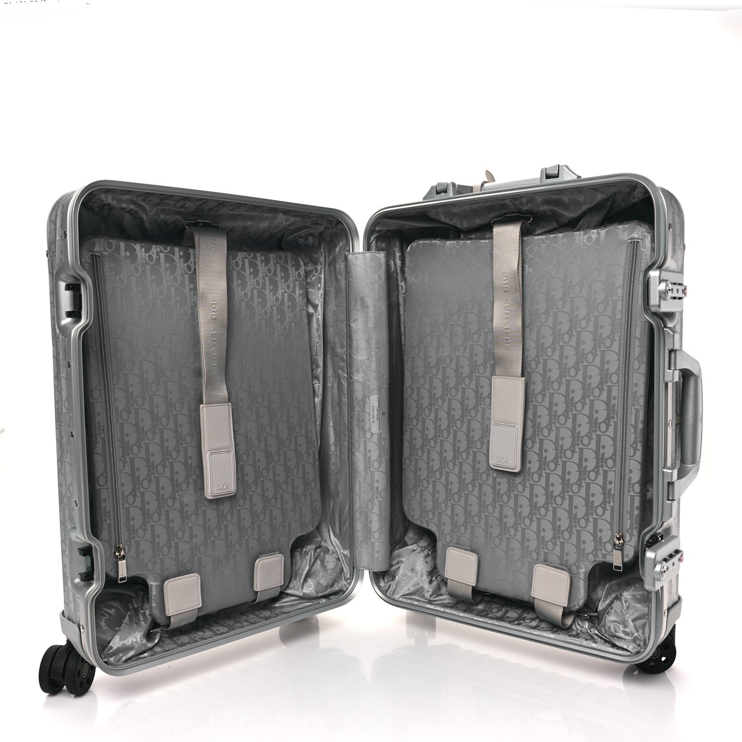 X RIMOWA Aluminum Gradient Cabin Luggage Silver