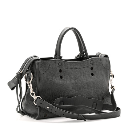 Balenciaga Veau Soyeux Perforated Blackout Hardware S City Gris Fossile 4 of 12