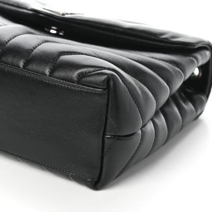 Saint Laurent Calfskin Y Quilted Monogram Small Loulou Chain Satchel Black 11 of 11