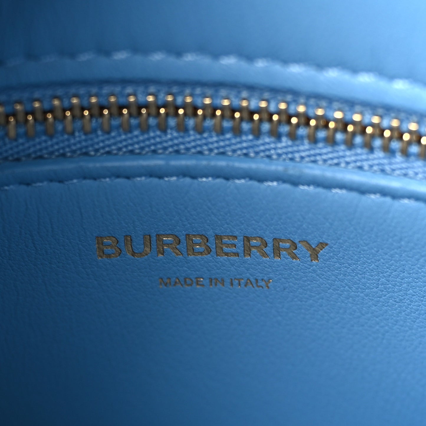 Smooth Calfskin Mini Pocket Bag Blue Topaz