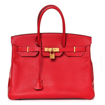 Hermes Epsom Birkin 35 Rouge Casaque 1 of 16