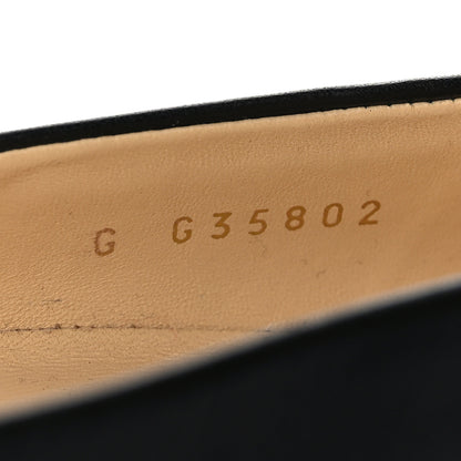 Chanel Lambskin Grosgrain Cap Toe CC Pumps 38.5 Black 7 of 8