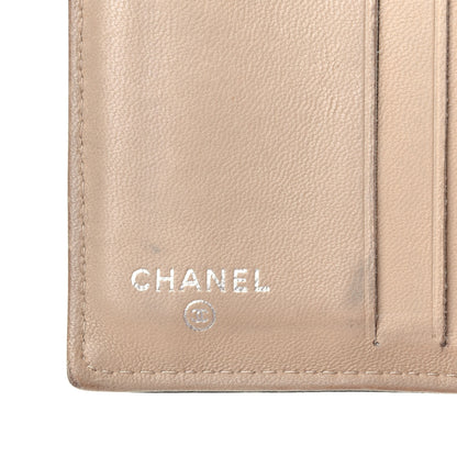 Chanel Lambskin CC Card Holder Wallet Black Gold 6 of 8
