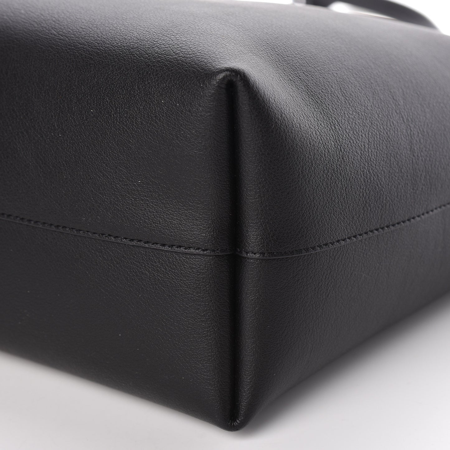 Calfskin Large Shopping Tote Black