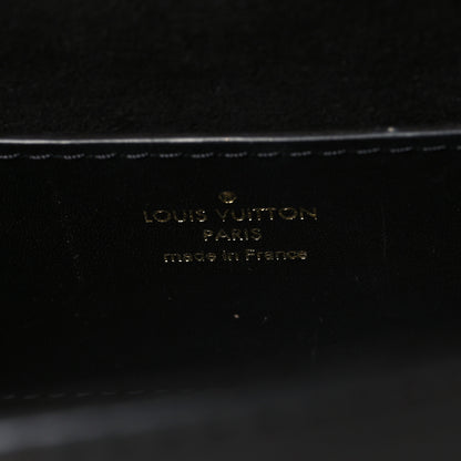 Louis Vuitton Veau Satin Monogram Twist Shoulder Bag MM Black 7 of 10