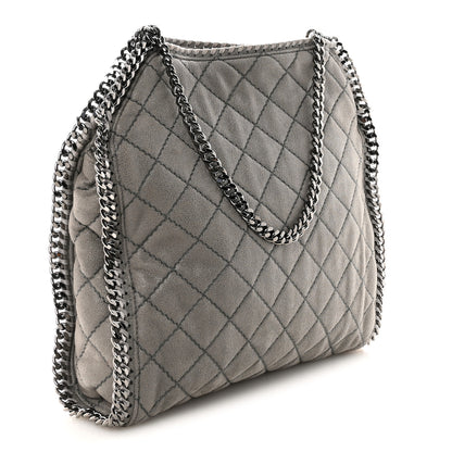 Stella McCartney Shaggy Deer Quilted Small Falabella Tote  Light Grey 3 of 9