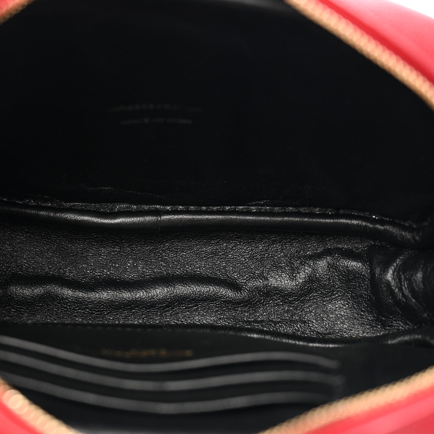 Saint Laurent Grain De Poudre Matelasse Monogram Mini Lou Camera Bag Opyum Red 5 of 12