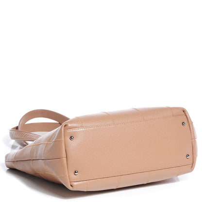 Chanel Caviar Square Stitched Tote Beige 4 of 7