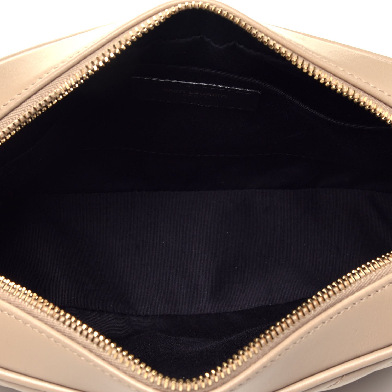 Saint Laurent Calfskin Matelasse Monogram Lou Camera Bag Dark Latte 5 of 9