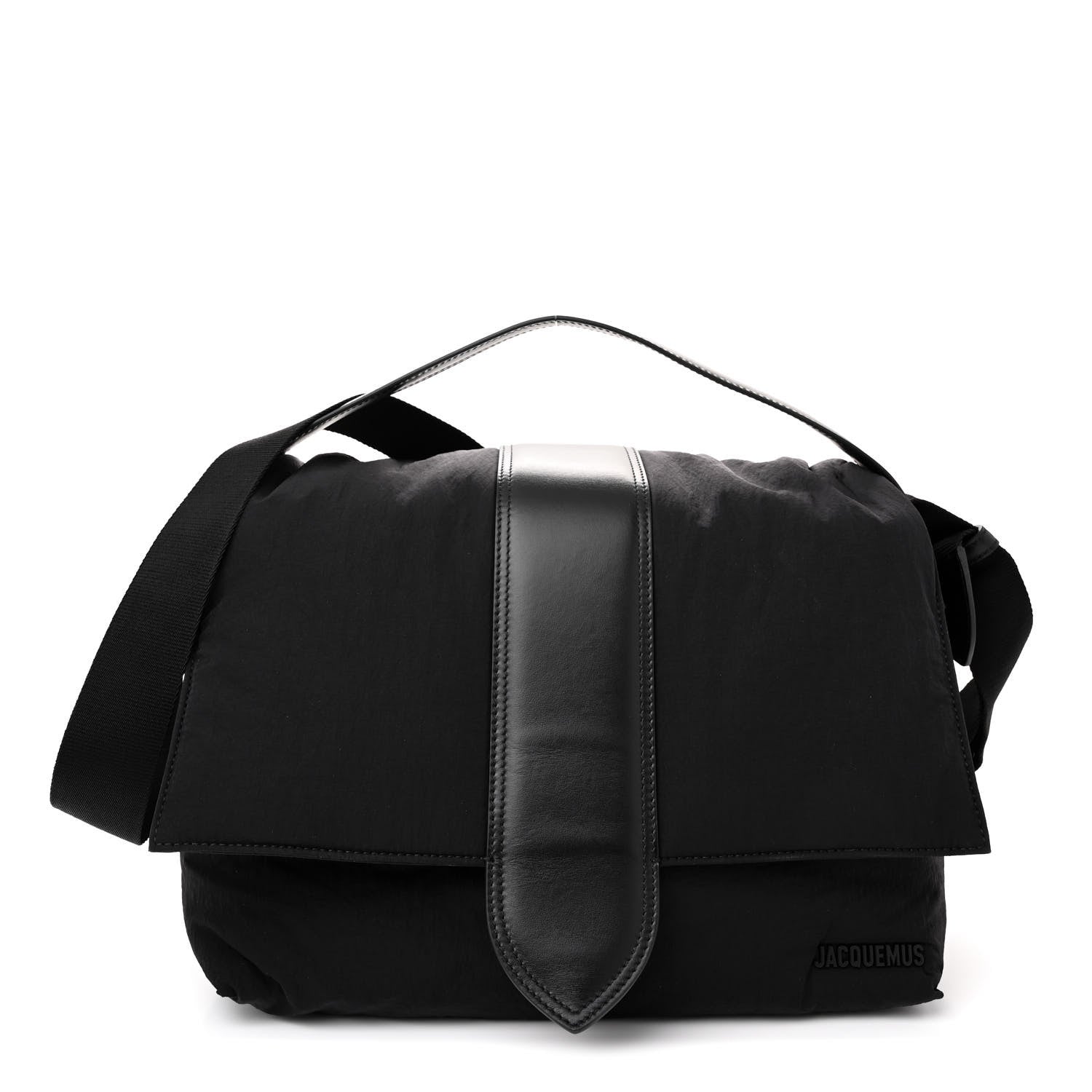 Jacquemus Padded Nylon Le Bambimou Messenger Bag Black 1 of 11