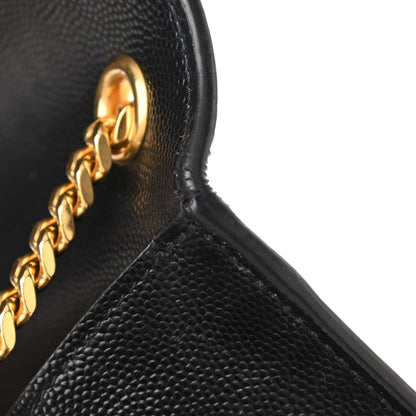 Saint Laurent Grain De Poudre Small Monogram Kate Satchel Black 13 of 14
