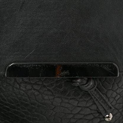 Christian Louboutin Pebbled Calfskin Fringe Lucky L Convertible Backpack Black 14 of 15