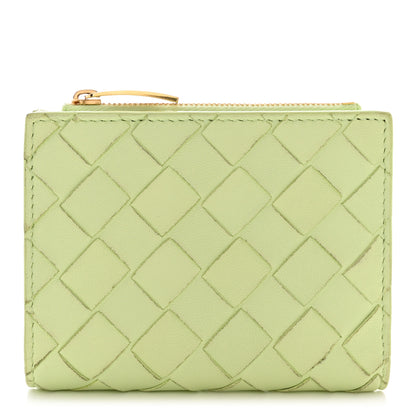 Bottega Veneta Nappa Intrecciato Small Bi-Fold Zip Wallet Fennel 1 of 12