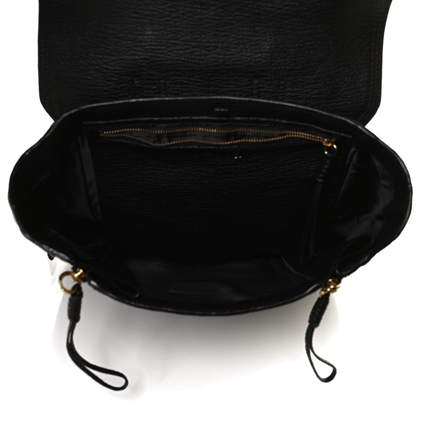 Textured Calfskin Pashli Backpack Black