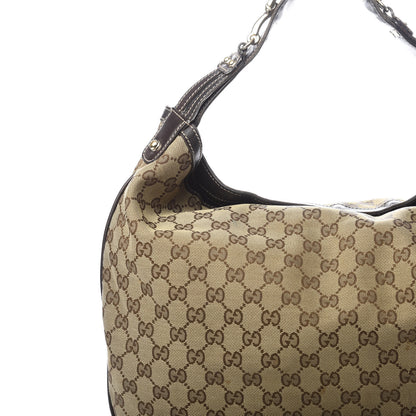 Gucci Monogram Large Wave Hobo Dark Brown 8 of 15