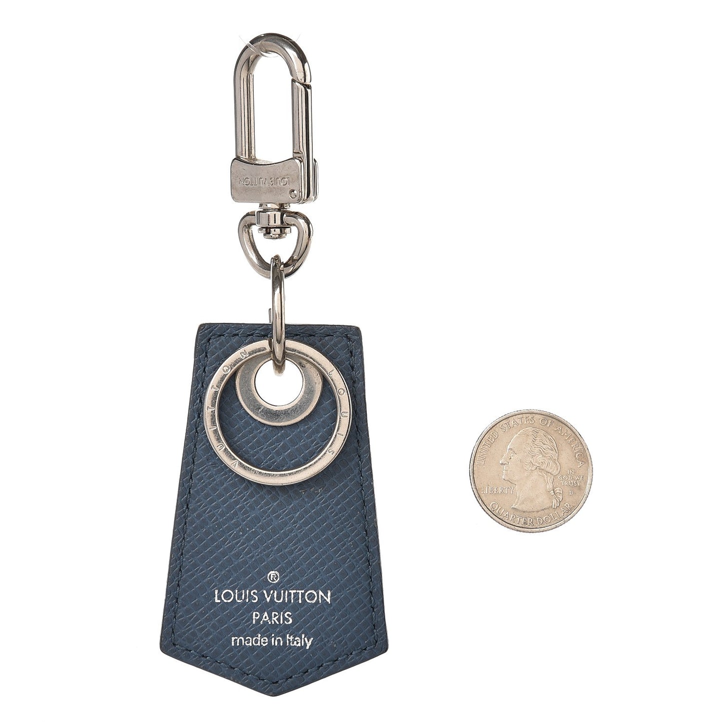 Damier Graphite Rope Enchappe Key Holder Blue