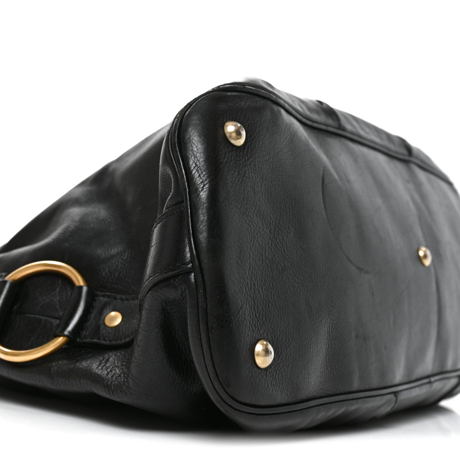 Saint Laurent Calfskin Oversized Muse Black 8 of 9