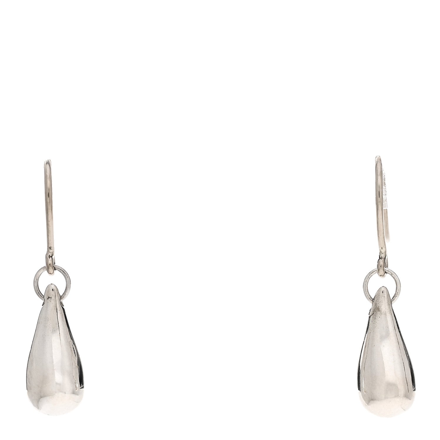Tiffany Sterling Silver Elsa Peretti Teardrop Earrings 1 of 4