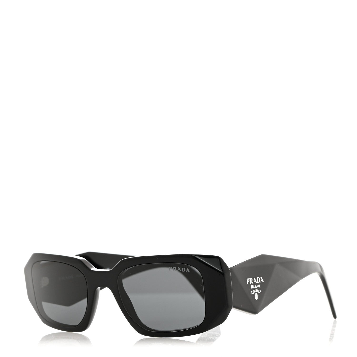 Prada Acetate Symbole Sunglasses SPR 17W Black 1 of 7