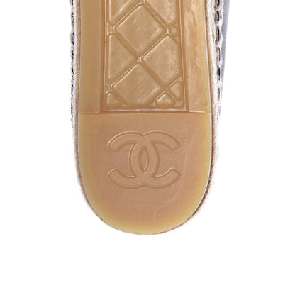 Chanel Lambskin CC Espadrilles 37 Black 10 of 11