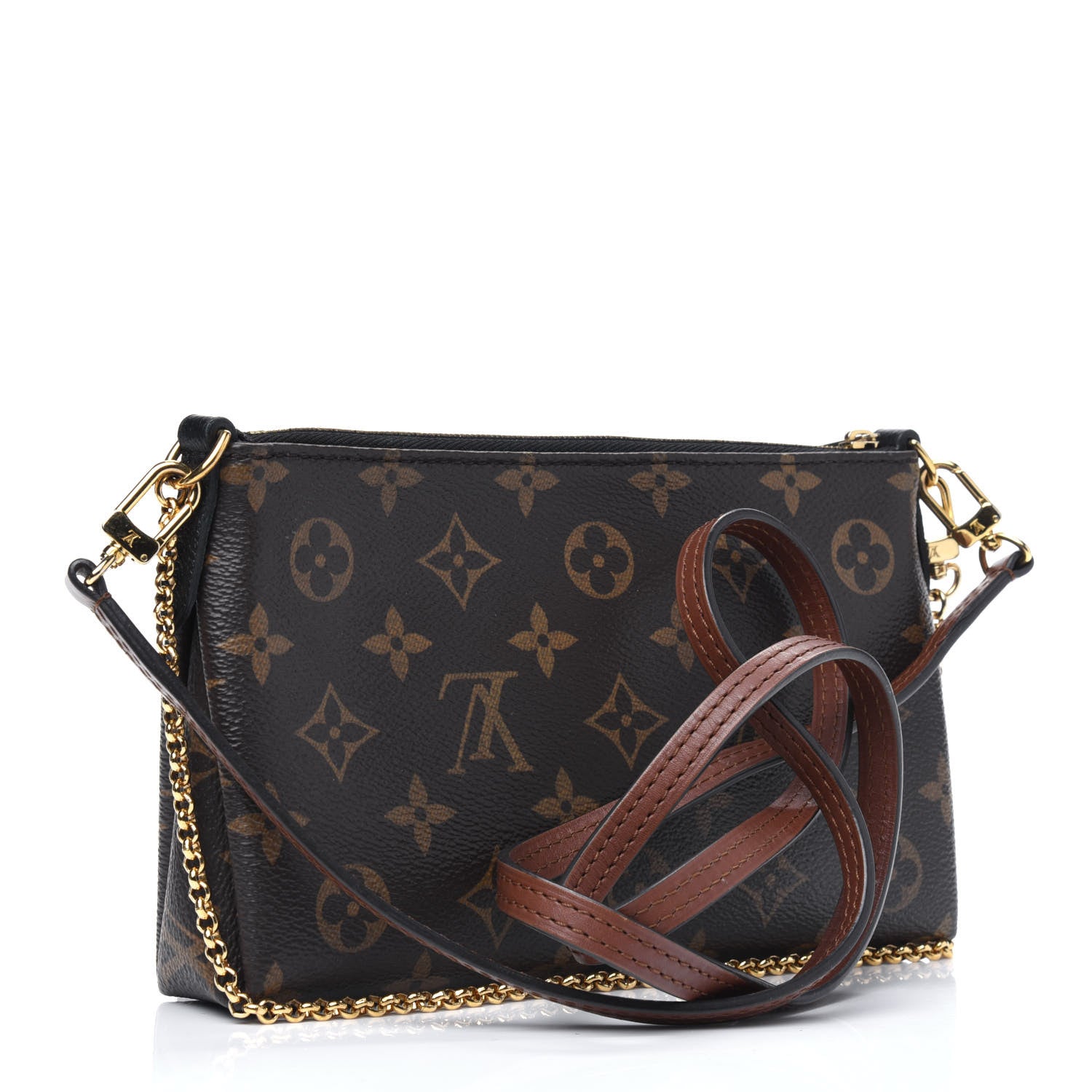 Louis Vuitton Monogram Pallas Clutch Black 3 of 18