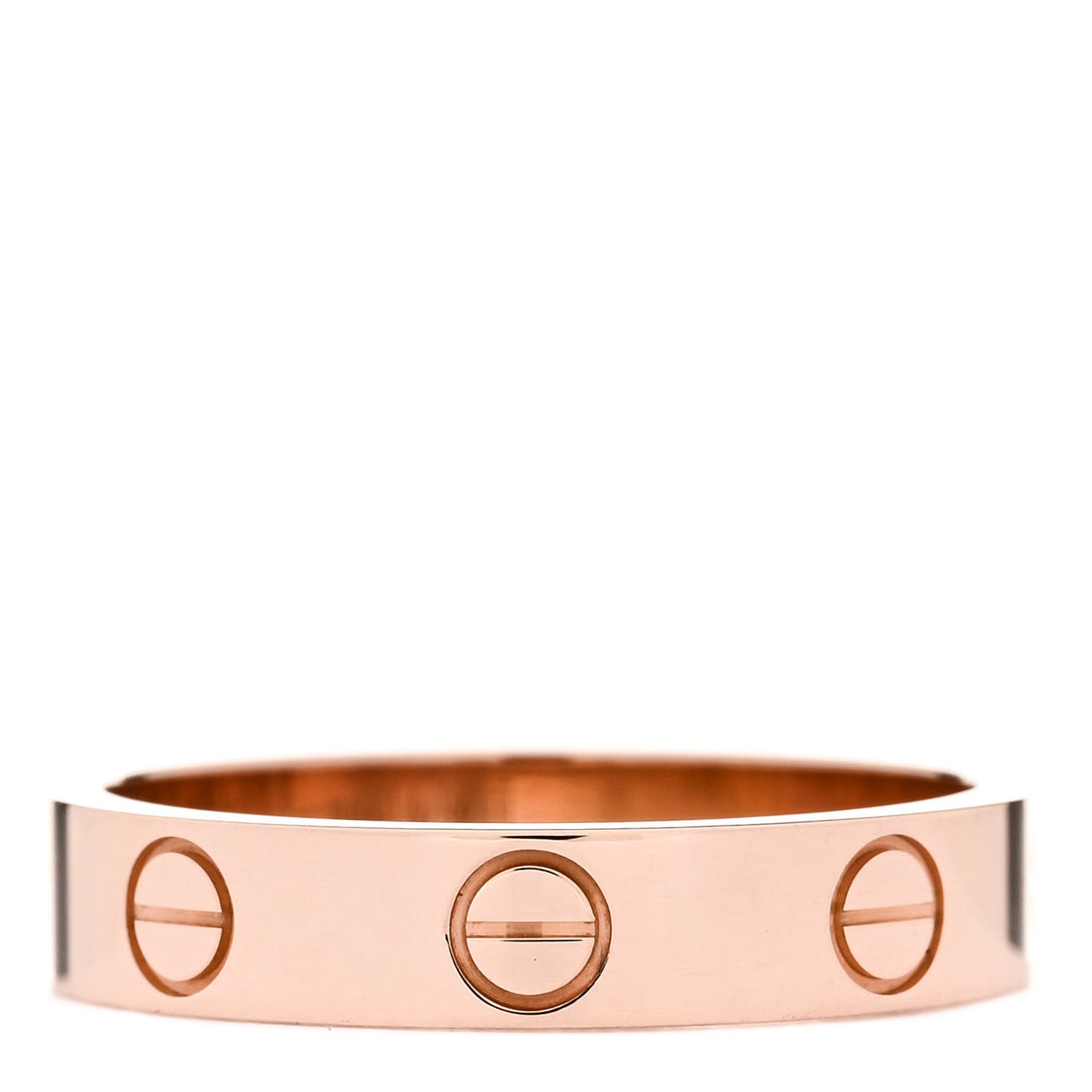 18K Pink Gold 3.5mm LOVE Wedding Band Ring 50 5.25
