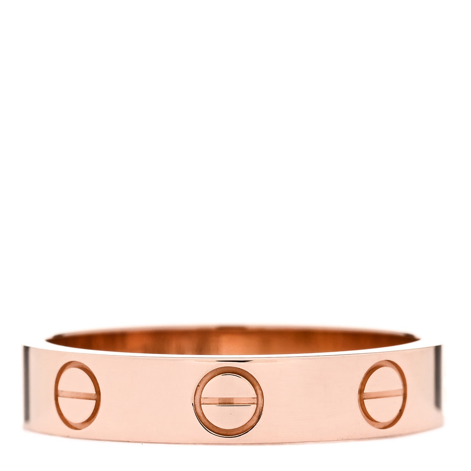 Cartier 18K Pink Gold 3.5mm LOVE Wedding Band Ring 50 5.25 3 of 5