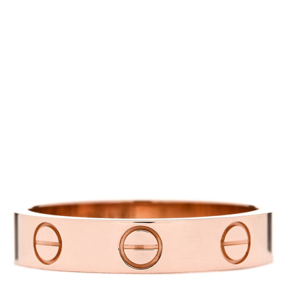Cartier 18K Pink Gold 3.5mm LOVE Wedding Band Ring 50 5.25 3 of 5