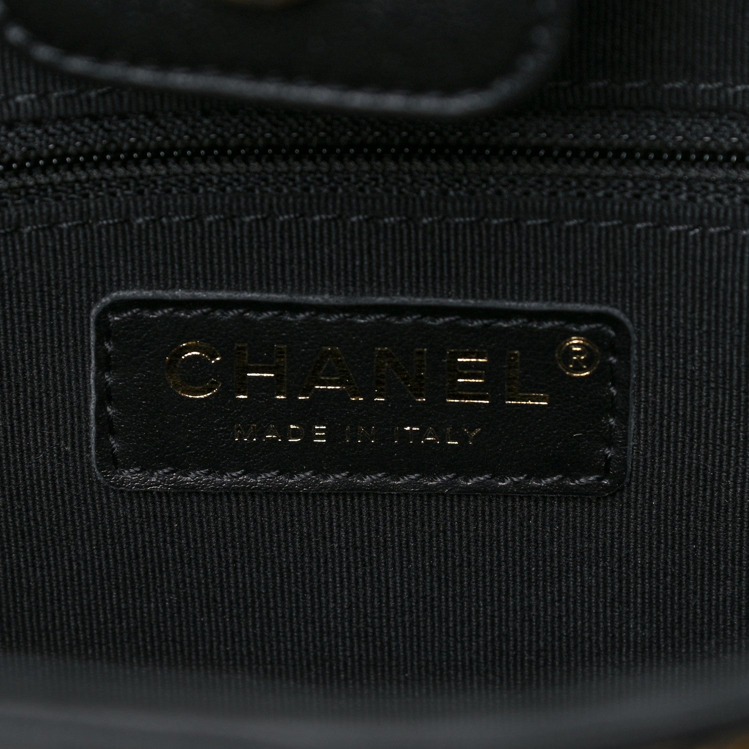 Chanel Calfskin Quilted Chain Lines Shopping Tote Black 6 of 12