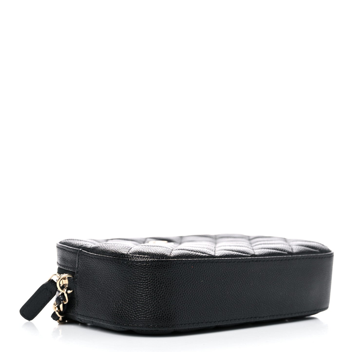 Caviar Quilted Vanity With Chain Black