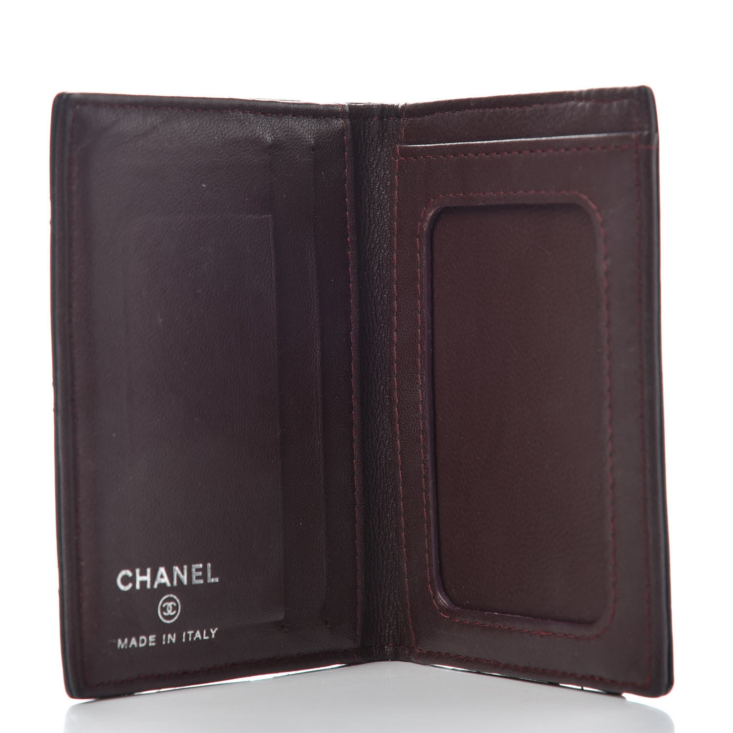 Chanel Lambskin Quilted Card Holder Wallet Black 5 of 7