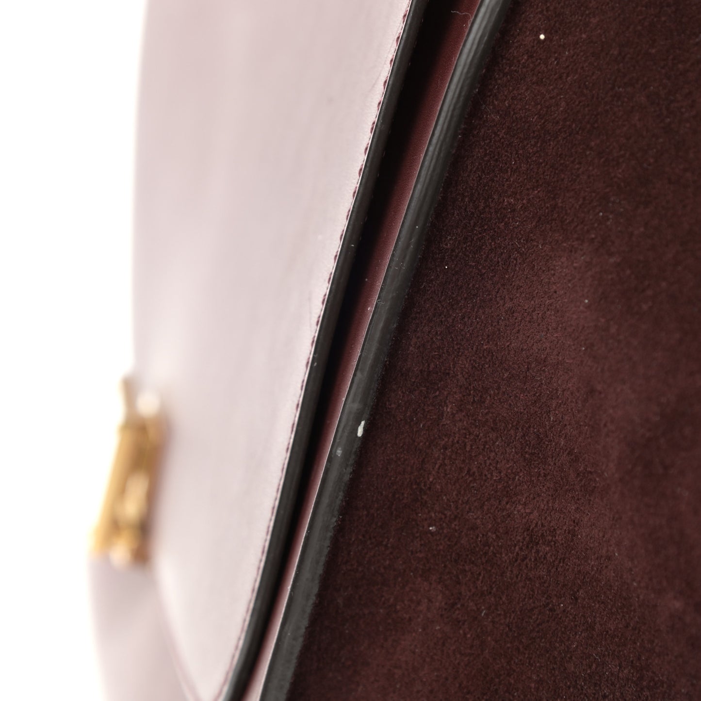 Smooth Calfskin Suede Medium Trapeze Burgundy