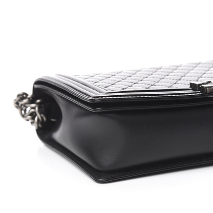 Chanel Patent Quilted Large Boy Flap Black 8 of 11