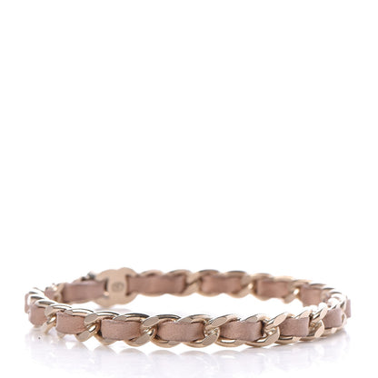 Chanel Lambskin CC Turnlock Chain Bracelet Pink Gold 3 of 4