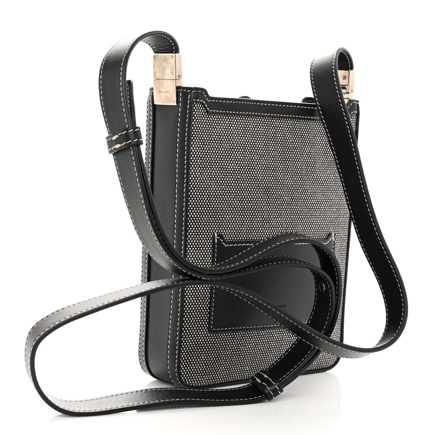 Canvas Horseferry Print Olympia Crossbody Black