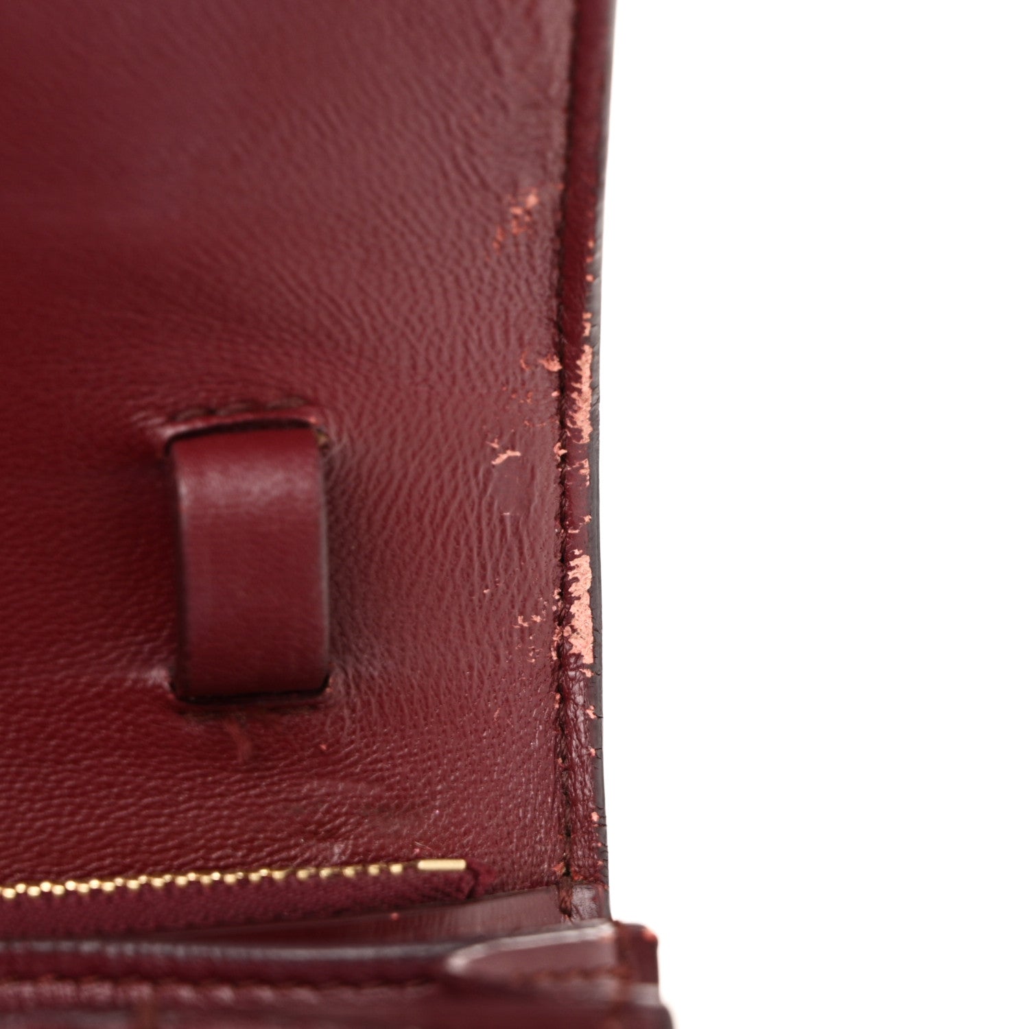 Celine Box Calfskin Medium Classic Box Flap Bag Burgundy 11 of 12
