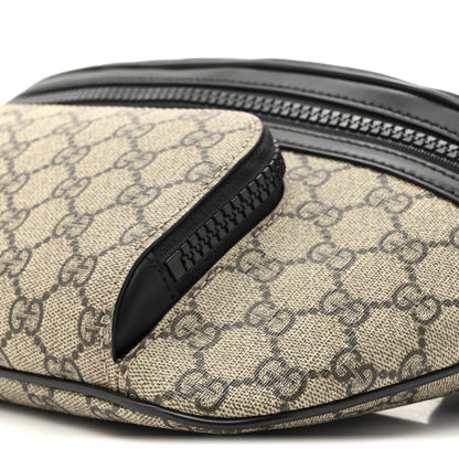 Gucci GG Supreme Monogram Large Belt Bag Beige Ebony Black 9 of 10