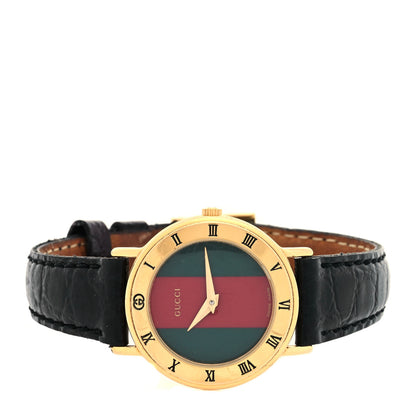 Gucci Stainless Steel Alligator 26mm 3000L Web Quartz Watch 2 of 4