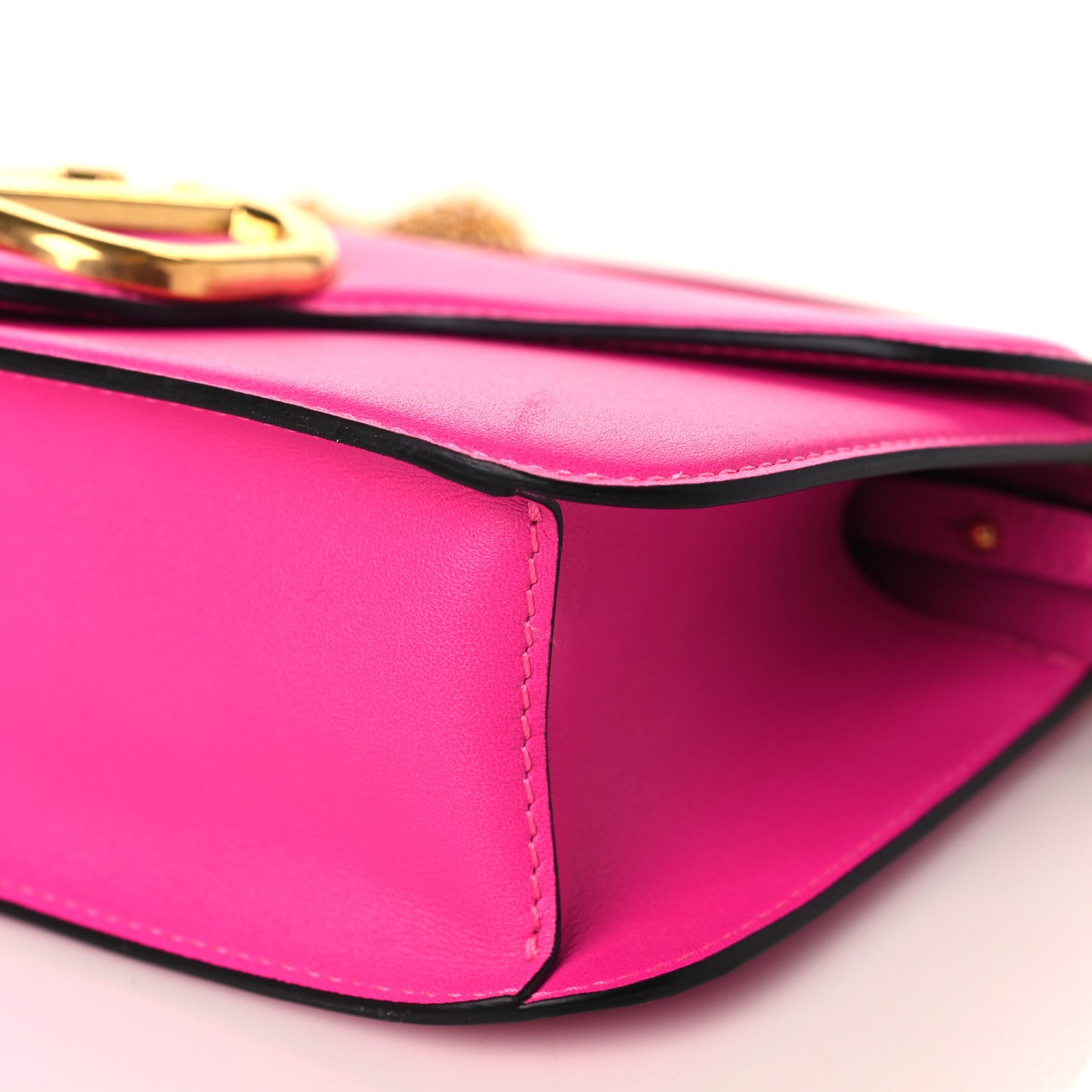 Calfskin Vlogo Loco Shoulder Bag Pink PP